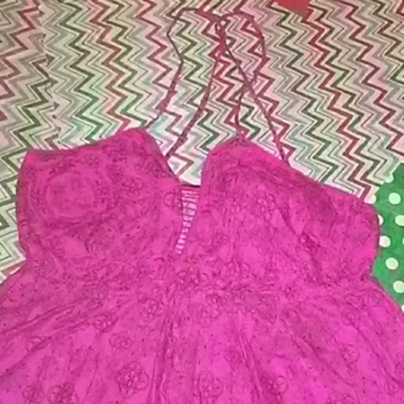 L.E.I pink tank top summer Dress - Picture 3 of 8